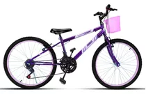 Bicicleta Infantil Aro 24 Forss Anny 18v Branco Mcz18