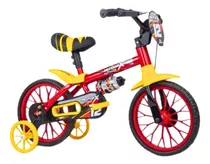 Bicicleta Infantil Motor-x Aro12 Com Rodas De Treinamento 