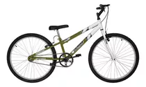 Bicicleta Aro 26 Bicolor Rebaixada Sem Marcha Masculino Cor Verde Oliva Fosco