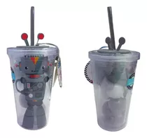 Vaso Con Pitillo Robot