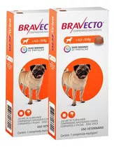 Bravecto 4,5 A 10kg Antipulgas E Carrapatos Kit 2 Unidades