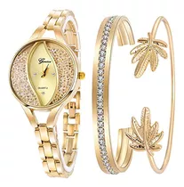 Weicam Reloj De Pulsera Con Diamantes Para Mujer, Brazalete,