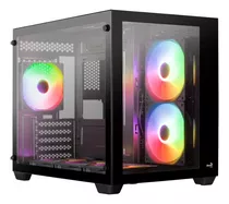 Gabinete Gamer Aerocool Dryft Mid Tower Vidro Glass 6 Fans