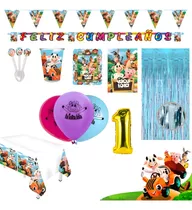 Kit Infantil Decoración Fiesta - La Vaca Lola X20 Invitados 