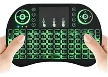 Mini Teclado Led Wireless 3 Cores Touch Pad Celular Pc