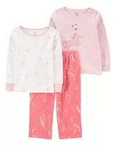 Carter's Pijama 3 Piezas Para Niñas Unicornio Rosa