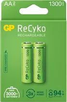 Pilas Baterías Aa Recargables Gp 1300mah Reales 1.2v Pack X2