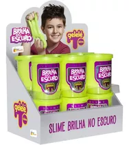 Slime Gelele Geleca Massinha Brilha No Escuro Neon Kit C/12