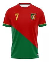 Camisa Infantil Cristiano Ronaldo Cr7 Portugal Vermelha