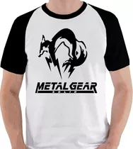 Camiseta Metal Gear Solid Jogo Game Camisa Blusa Raglan