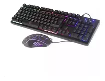 Kit Teclado + Mouse Gamer Halion Ha-855 Stuka Luces Rgb