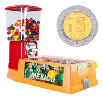 Maquina Vending Chiclera Eagle + Base + Futbolito A 5 Pesos Ich