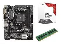 Combo Actualizacion A10 9700+ Mother Asrock A320m + 8gb Ddr4