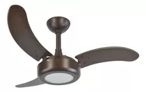 Ventilador Infinity Lux Led 3000k Marrom 3 P Tabaco 110v Cor Da Estrutura Branco Diâmetro 110 Cm Frequência 60hz Material Das Pás Mdf