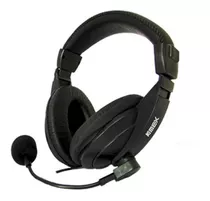 Headset K-mex Ar-s7500 Preto C/ Microfone E Ajuste De Volume