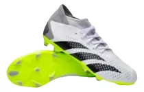 Tacos adidas Predator Accuracy.3 Fg  Blanco Gris Y Verde