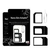 Kit Mini Micro Nano Sim Card Adaptador De Chip Celular Geral