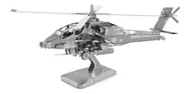 Mini Quebra Cabeça 3d Metálico Helicóptero Apache Metal
