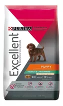 Alimento Excellent Para Perro Cachorro De Raza Mediana Y Grande Sabor Pollo Y Arroz En Bolsa De 17kg