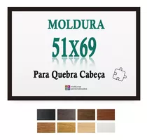 Moldura 51x69 Cm Quebra Cabeca Gume Puzzle 1000 Acrilico Pet