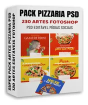 230 Artes Mídias Sociais Pizzaria Editavel Photoshop Psd