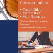 Clases Particulares De Contabilidad Y Matemática...