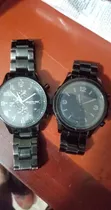 Reloj Keneth Cole Y Fossil Q Negros Originales Usados