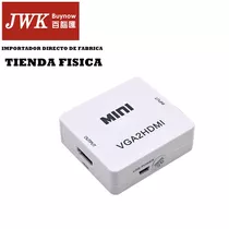 Convertidor Vga A Hdmi Con Audio Pc Laptop A Tv Jwk Vision