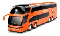 Onibus Miniatura Viação Petrolium Coleção Roma Brinquedo Cor Laranja