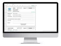 Planilha Modelo Recibo Com Canhoto Logotipo - 100% Editável