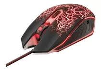 Mouse Gamer Trust Izza Gxt 105 2400 Dpi 6 Botones Negro