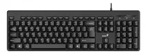 Teclado Genius Kb-116 Qwerty Español Color Negro