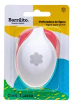 Perforadora De Papel Barrilito Jumbo Diferentes Figuras Color Rojo Forma De La Perforación Flor