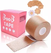 Boob Tape/cinta Levanta Y Sujeta Busto + Pack X5 Pezoneras