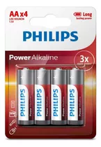 Blister Pilas Alcalinas Philips Aa Doble A 1.5v Power X4 Ax