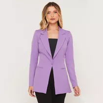 Maxi Blazer Alfaiataria Feminino Longo Acinturado C/ Forro