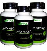 3 X Ajo Negro Black Garlic Antioxidante 180 Caps 3 Meses Tto
