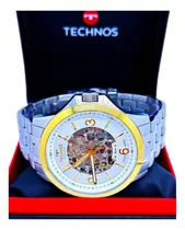 Relógio Technos Masculino Automático Bicolor De Luxo 8n24al