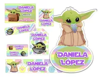 Etiquetas Escolares Digitales Baby Yoda Imprimibles Pdf