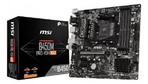 Tarjeta Madre Msi B450m Pro-vdh Max Amd Am4 Micro Atx