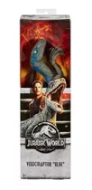 Boneco Jurassic World Velociraptor Blue 30cm -mattel