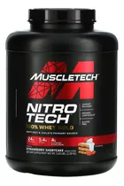 Proteina Nitro Tech 100% Whey Gold 5 Libras Strawberry Cake 