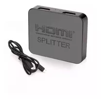 Adaptador Hdmi Splitter Activo Conecta 1 Pc A 2 Pantallas