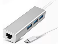 Adaptador Usb C Hub Lan Rj45 Internet Mac Multipuerto 3.0