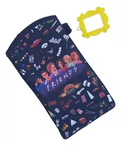 Funda De Celular Con Abrojo Serie Friends  + Mirilla Llavero