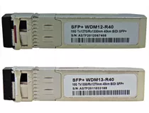 Sfp+ 10g Bidi Wdm12-r40 + Wdm13-r40 Lc 40km Kit Módulos Gbic