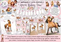 Kit Imprimible Candy Spirit Cabalgando Libre 100% Editable