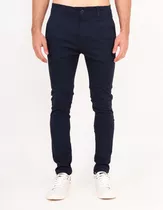 Pantalon Corte Chino De Vestir De Gabardina Para Hombre