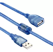 Alargue Extensor Usb 3 Metros Cable Prolongador Hembra Color Azul