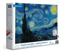 Quebra Cabeça Van Gogh Noite Estrelada 1000pçs Game Office
